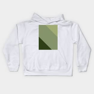 Pine, Sage, Moss Diagonal Kids Hoodie